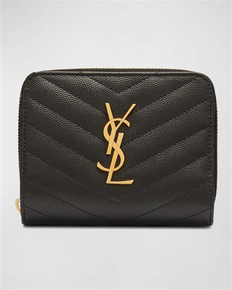 ysl zip around wallet|ysl wallet small.